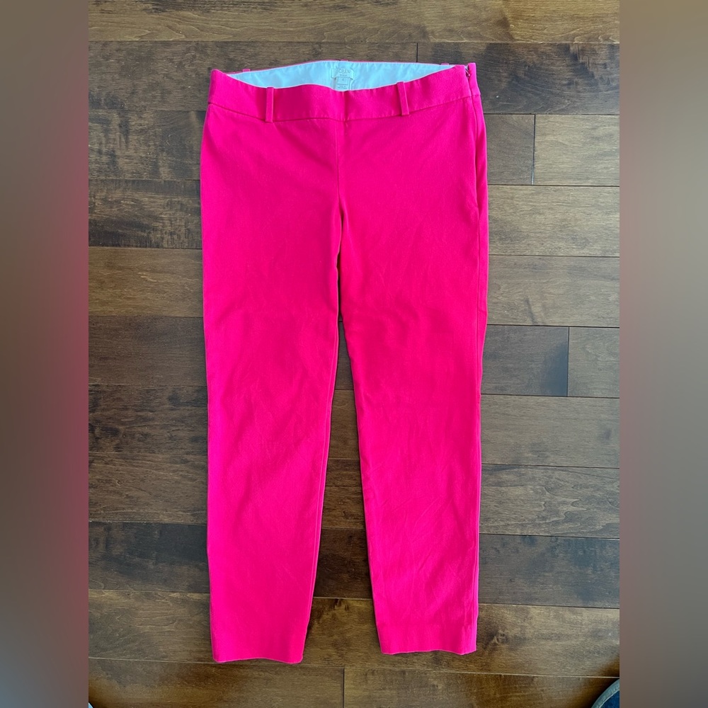 Jcrew Barbie Pink Cropped Pants